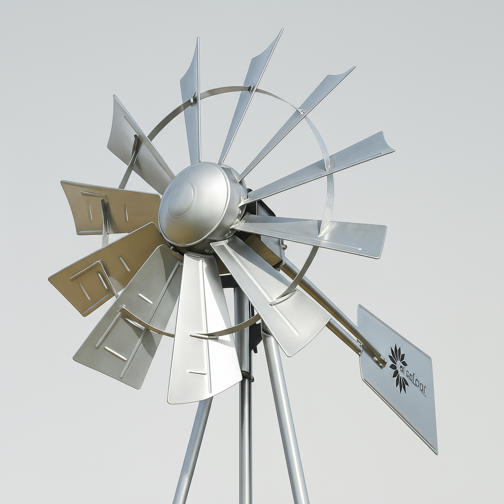 Windmill Head & Tail Assembly | Galvanized