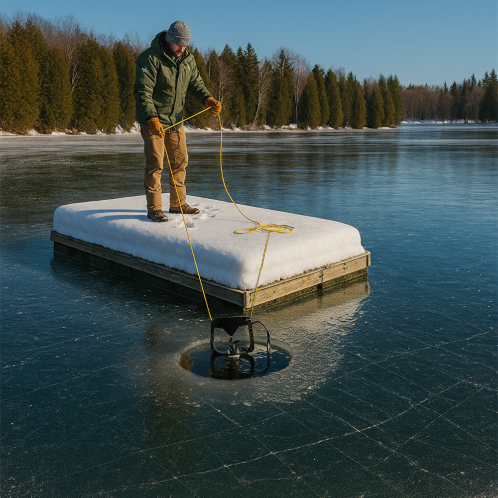 Ice Away - Water Deicer for Pond or Lake Docks, Boats and Fisheries