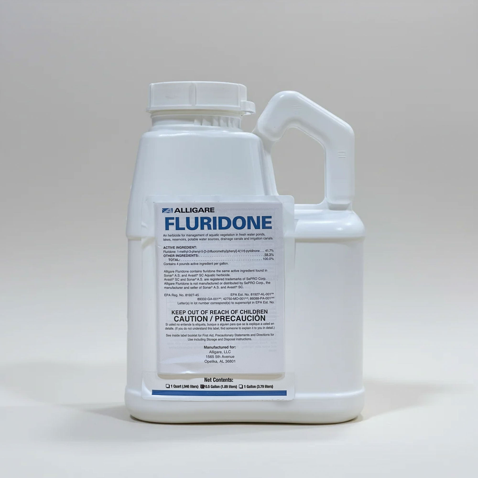 water lily herbicide Fluridone Aquatic Herbicide 1/2 Gallon