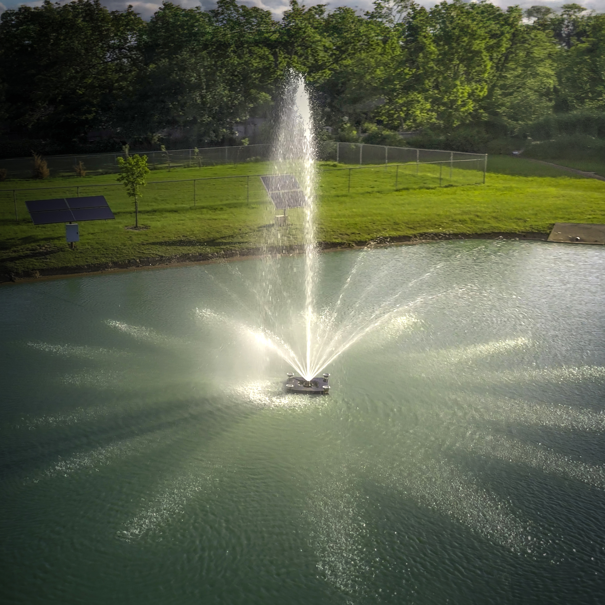 Solar Pond Display Floating Fountain | Palatial | 1 HP