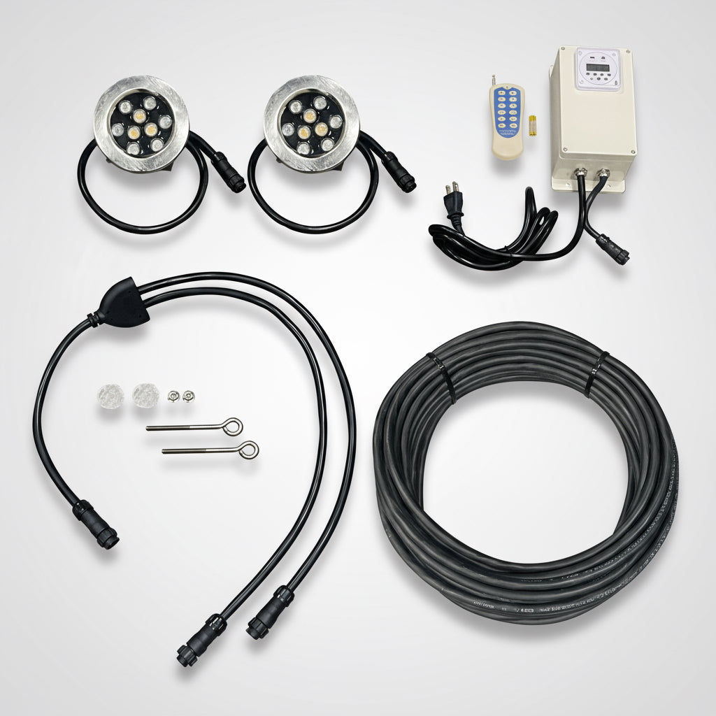 Floating Pond Fountain Light Kit | Universal Fit | RGB Color-Changing