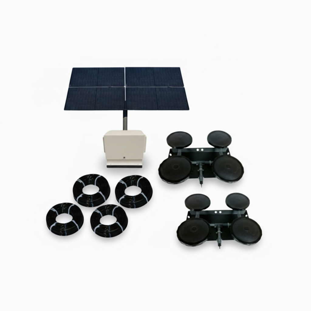 Solar Pond Aerator Bubbler | TurboAirXL | 6.8 CFM | Ground Mount