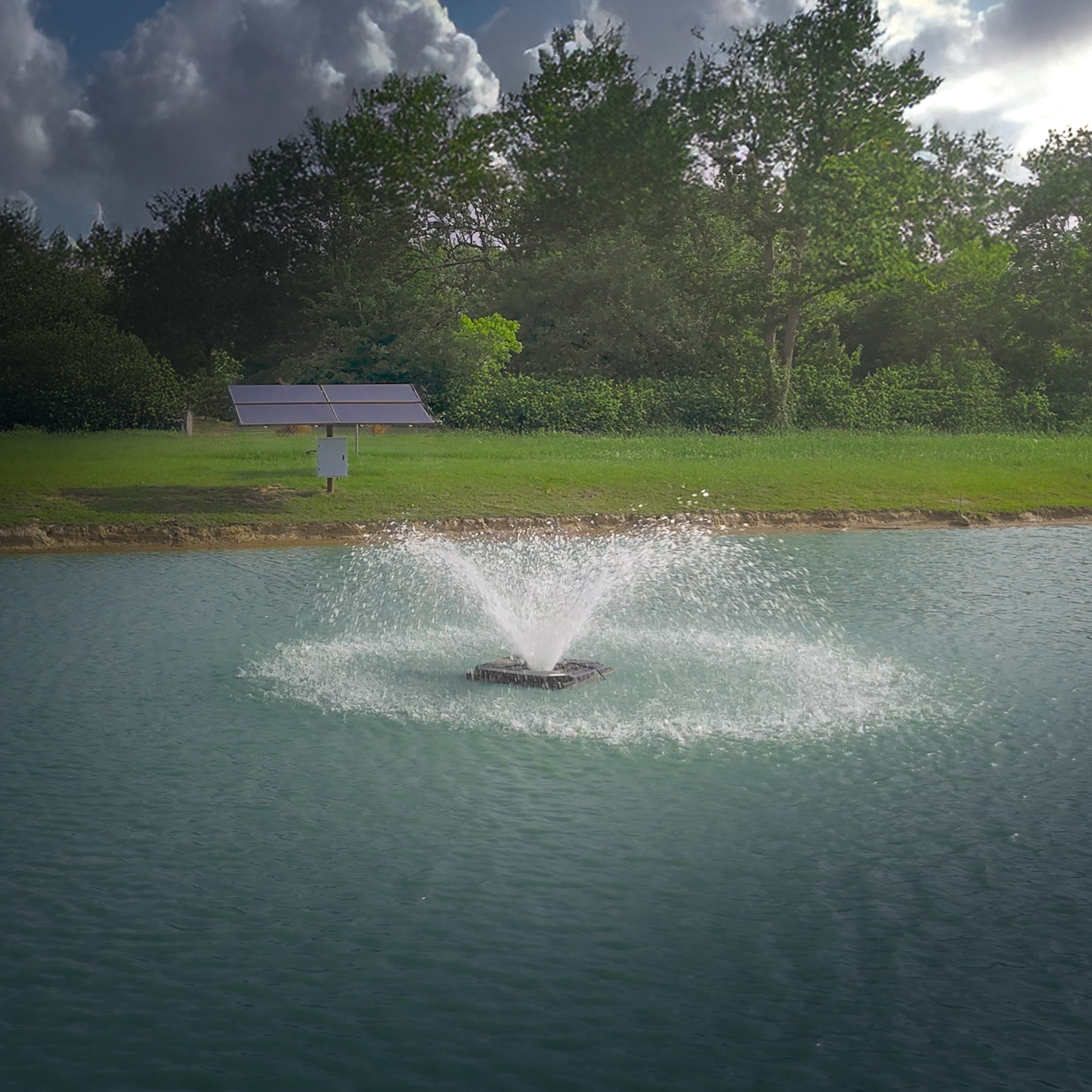 Solar Pond Aerator Floating Fountain | Aerify | 1 HP