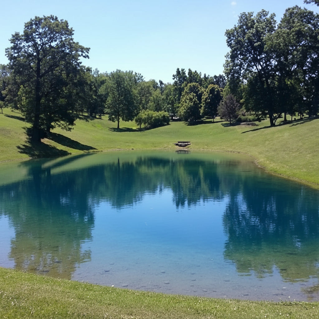 Blue Pond Dye for Lakes / Ponds | Fish Safe | Dry Packs