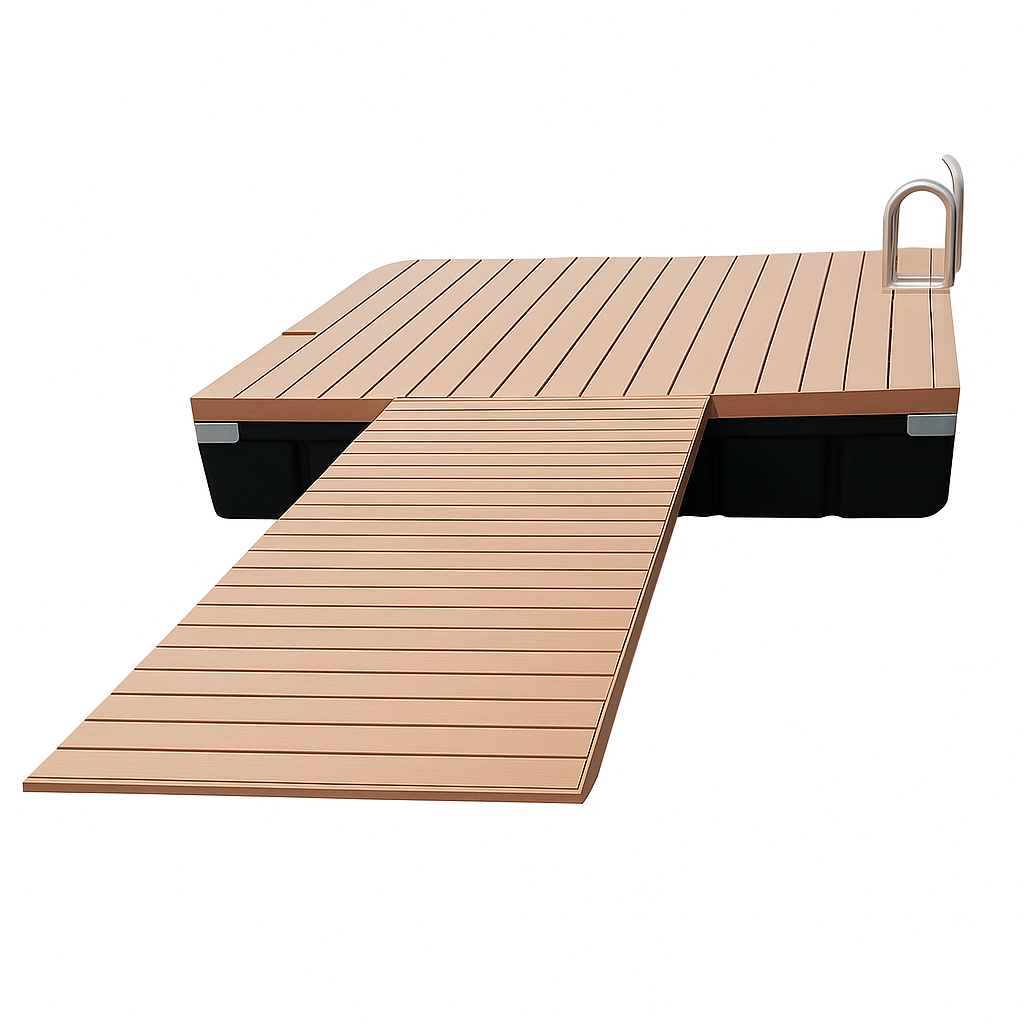 Pond Dock Swim Platform | Floating 10ft x 10ft DIY Kit