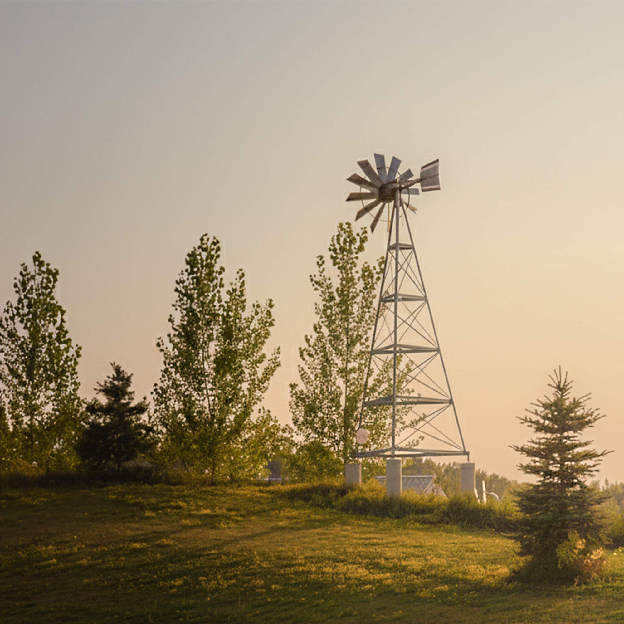 Steel Windmill Pond Aerator | 3-Leg Tower | Base Kit