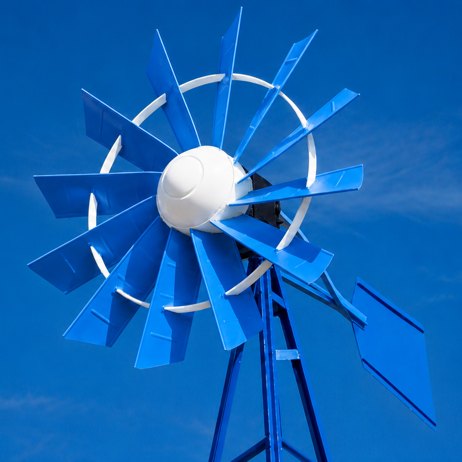 Blue White Finish