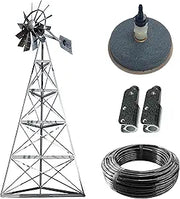 Steel Windmill Pond Aerator | 4-Leg Tower | Base Kit