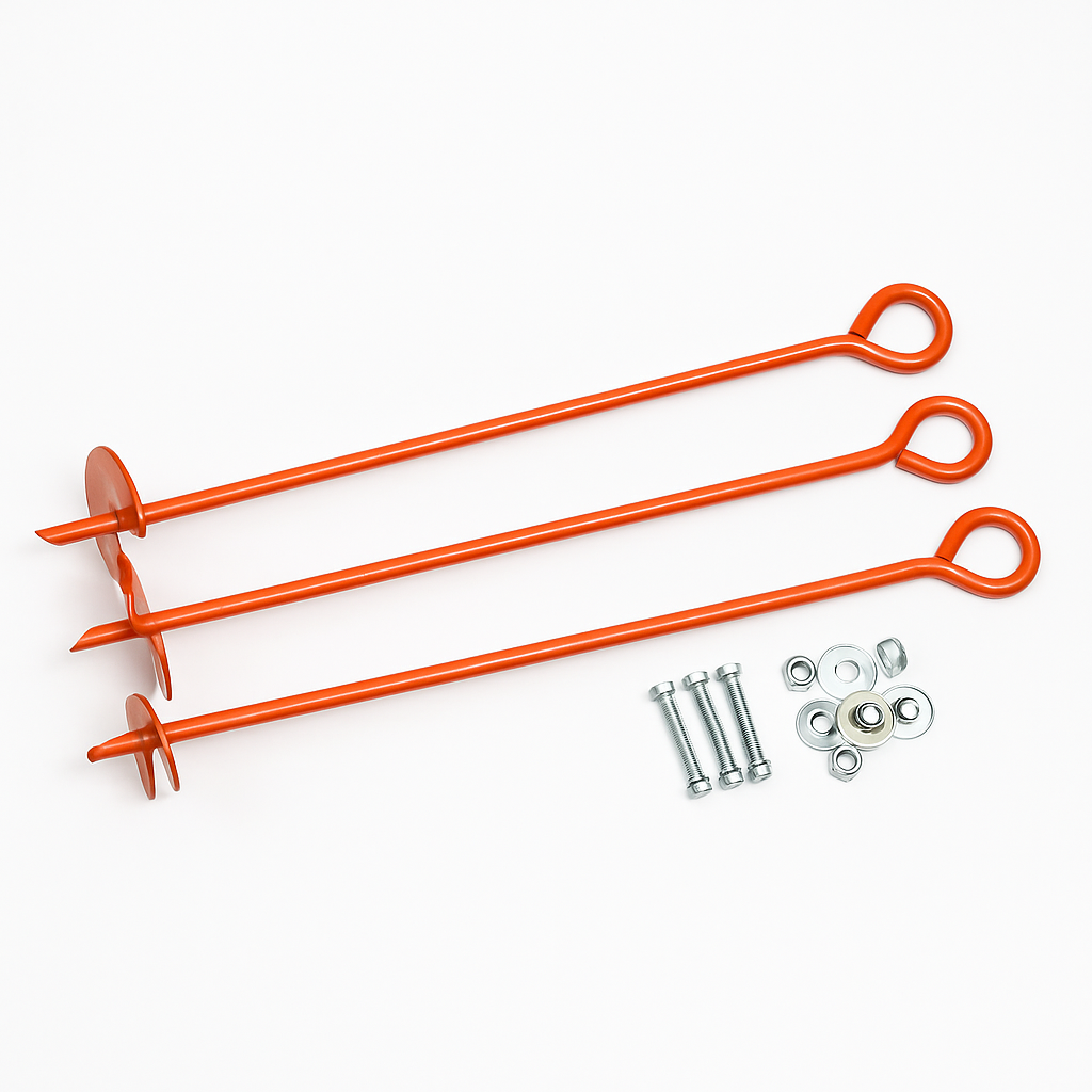 Wood Windmill Anchor Kit | Storm-Proof Stability