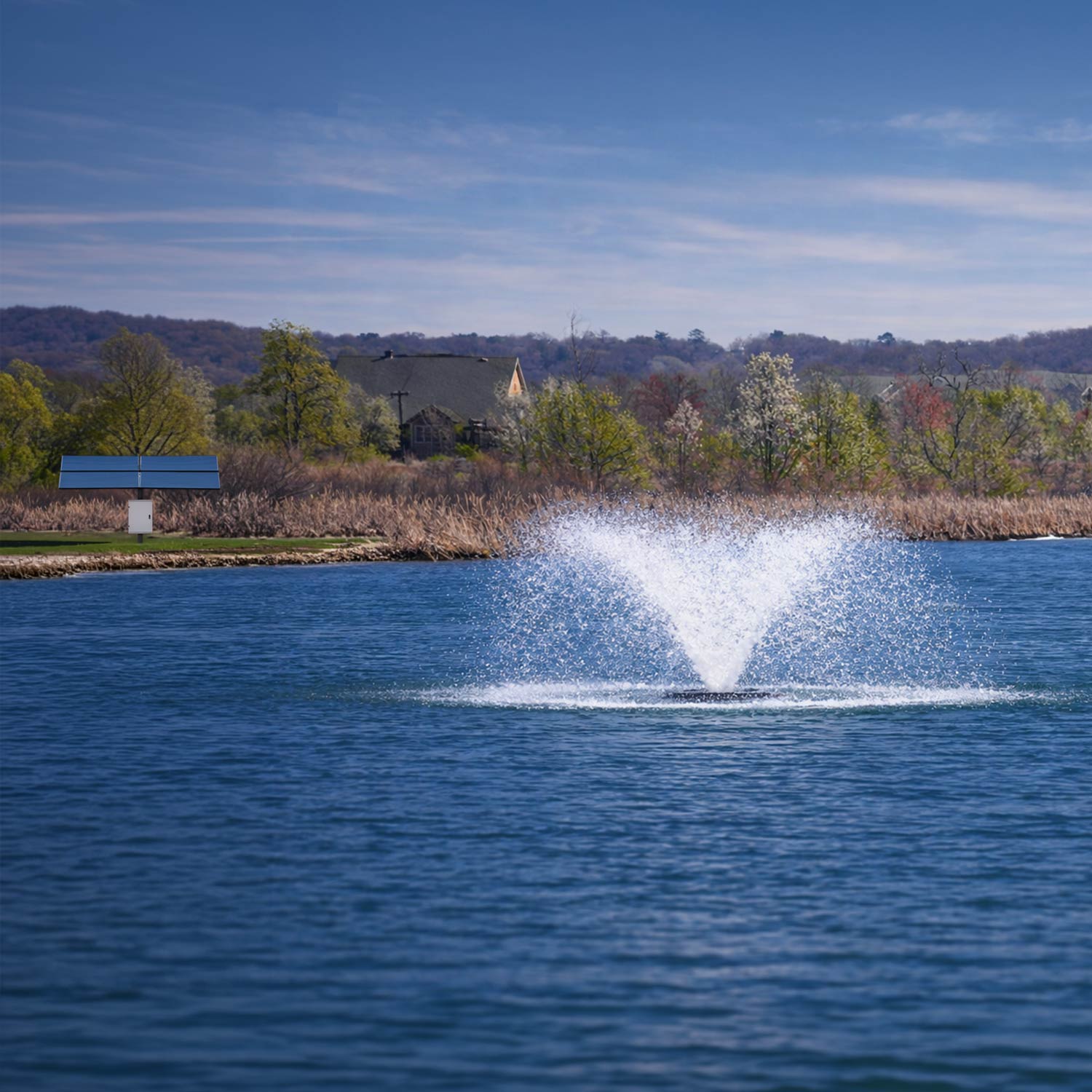 Solar Pond Aerator Floating Fountain | Aerify | 1 HP
