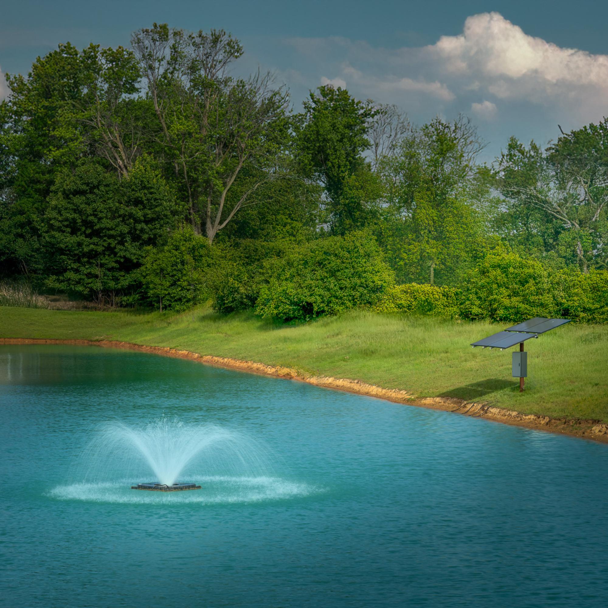 Solar Pond Aerator Floating Fountain | Aerify | 1 HP