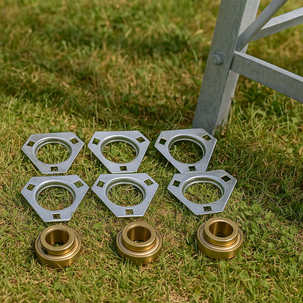 Bearing Replacement Kit for Gen 2 and Gen 3 windmill aeration compressors with OEM-fit bearings and flanges.