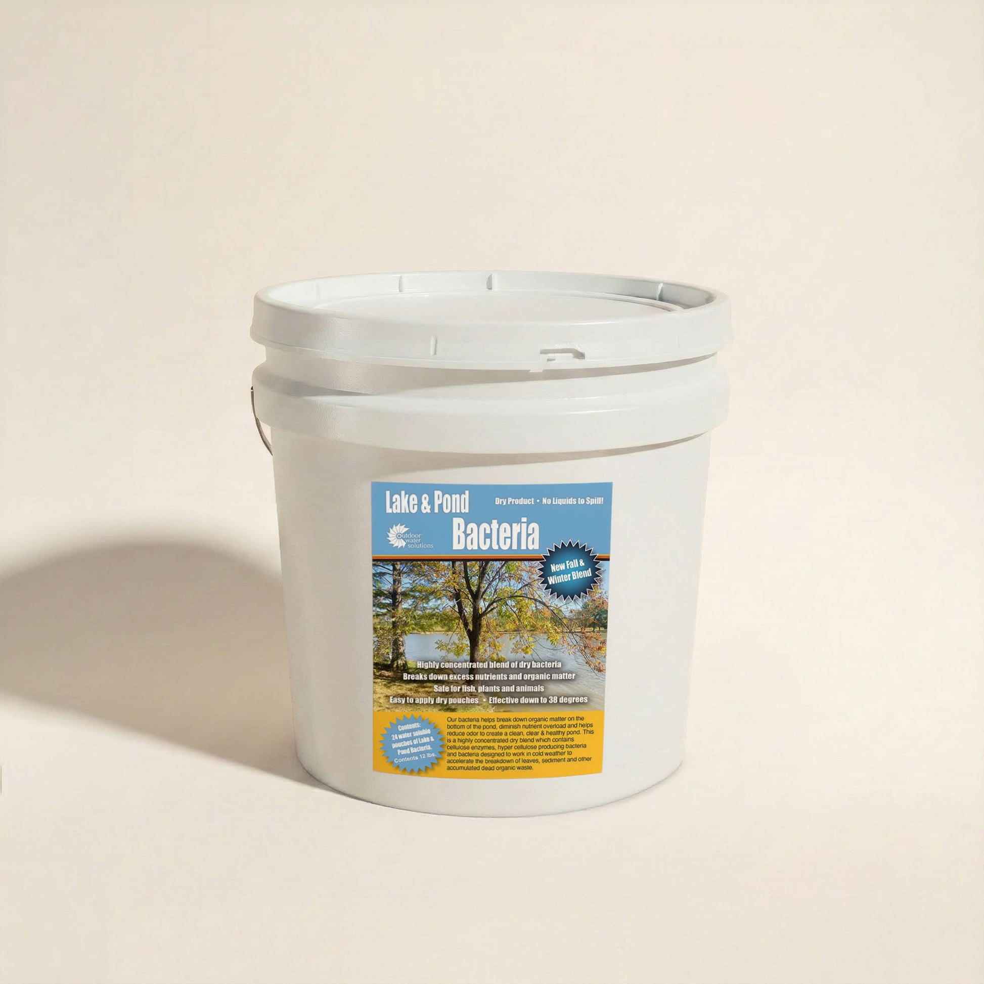 Beneficial Bacteria for Ponds Muck Remover Winter Blend Packs for cold-weather pond muck removal, safe for fish and effective under ice.