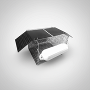 Floating Pond Turtle Trap for humane turtle control in ponds and lakes with stable floating platform and aluminum frame