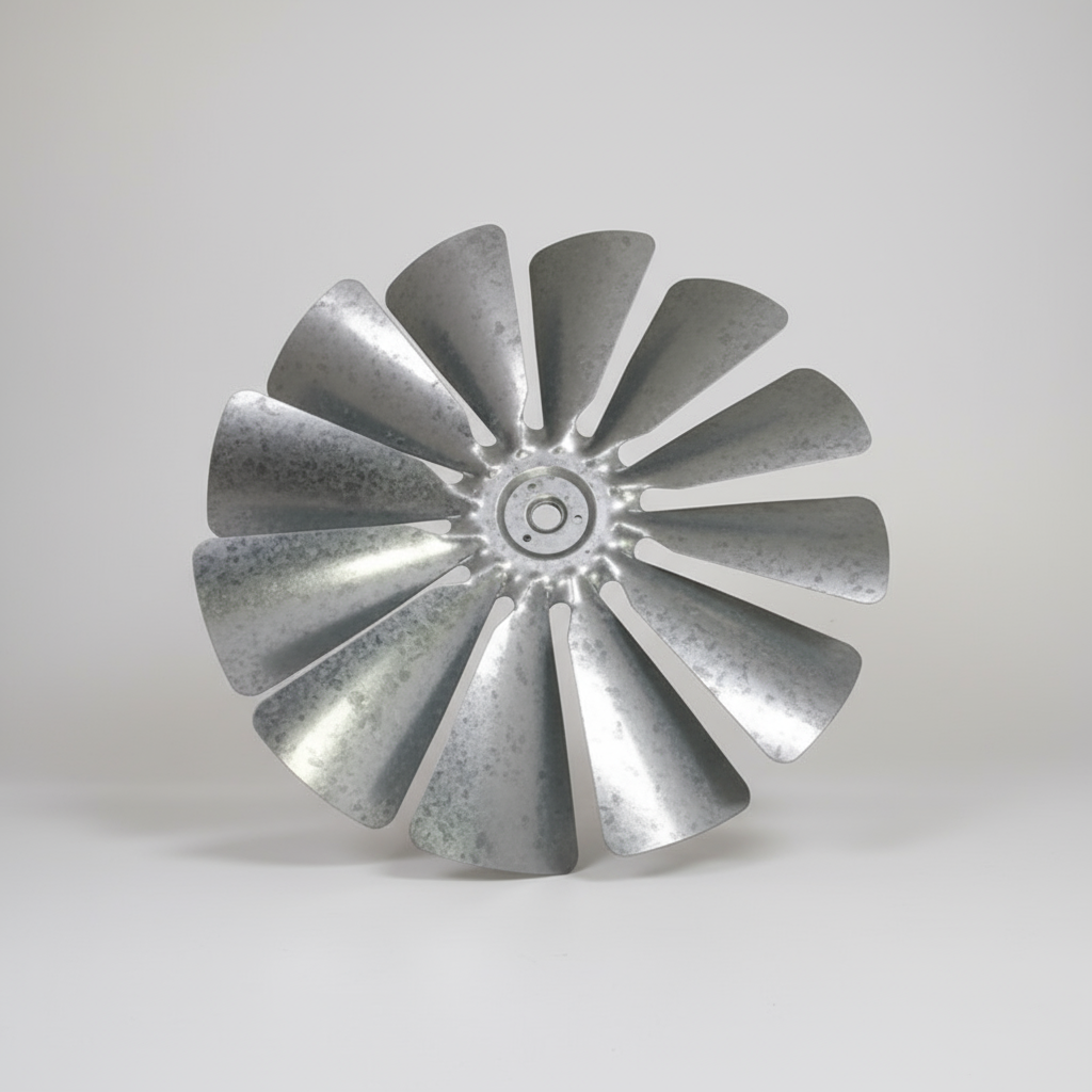 Garden Windmill Fan with 27 inch galvanized replacement blades for outdoor windmills.