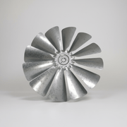 Garden Windmill Fan with 27 inch galvanized replacement blades for outdoor windmills.