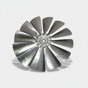 Garden windmill fan 30-inch galvanized steel replacement for large ornamental windmills.