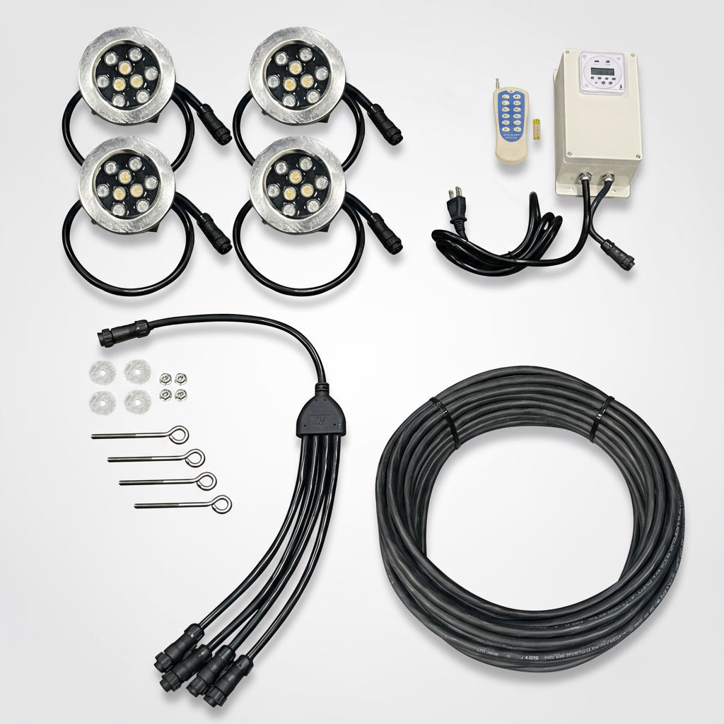 Floating Pond Fountain Light Kit | Universal Fit | RGB Color-Changing