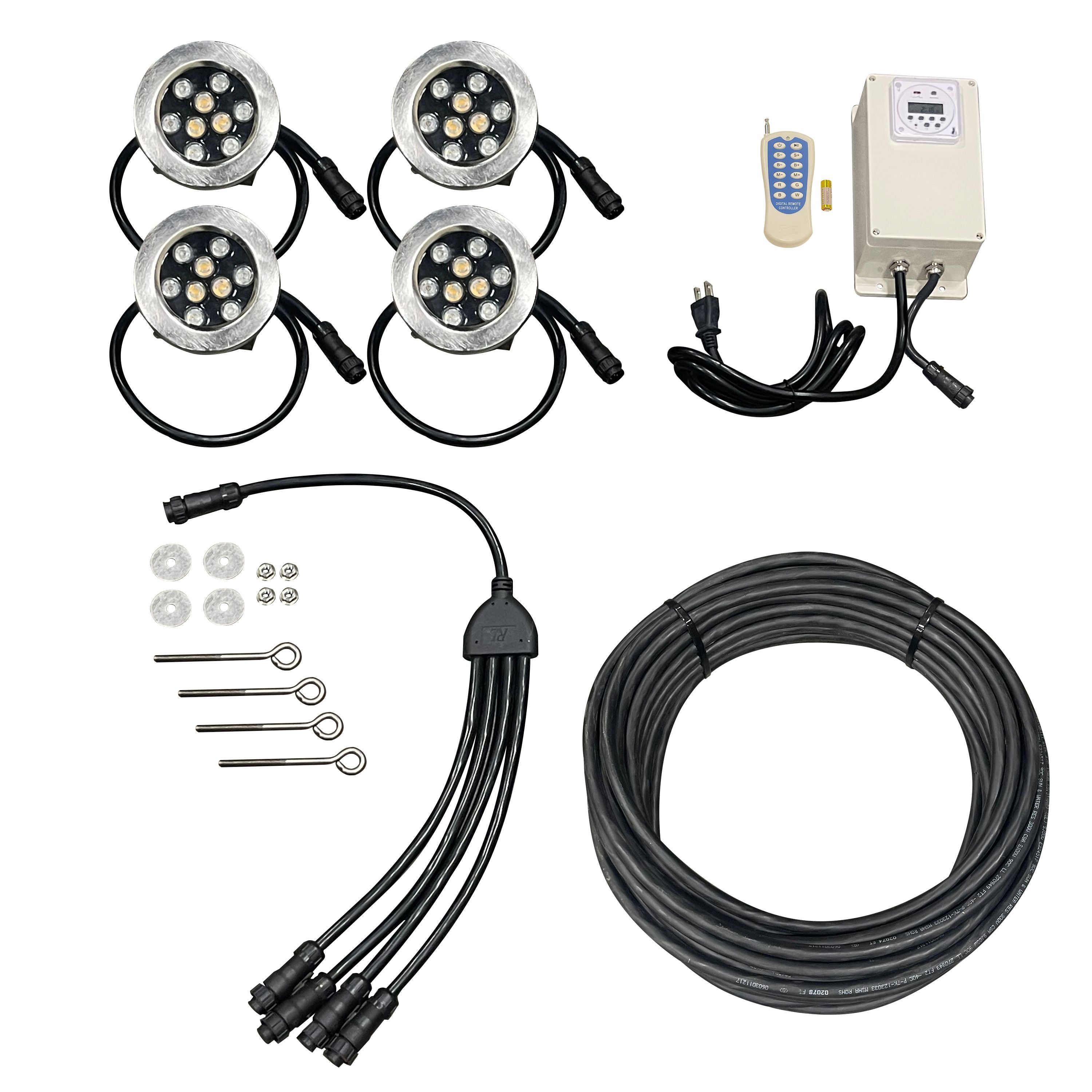 Floating Pond Fountain Light Kit | Universal Fit | RGB Color-Changing