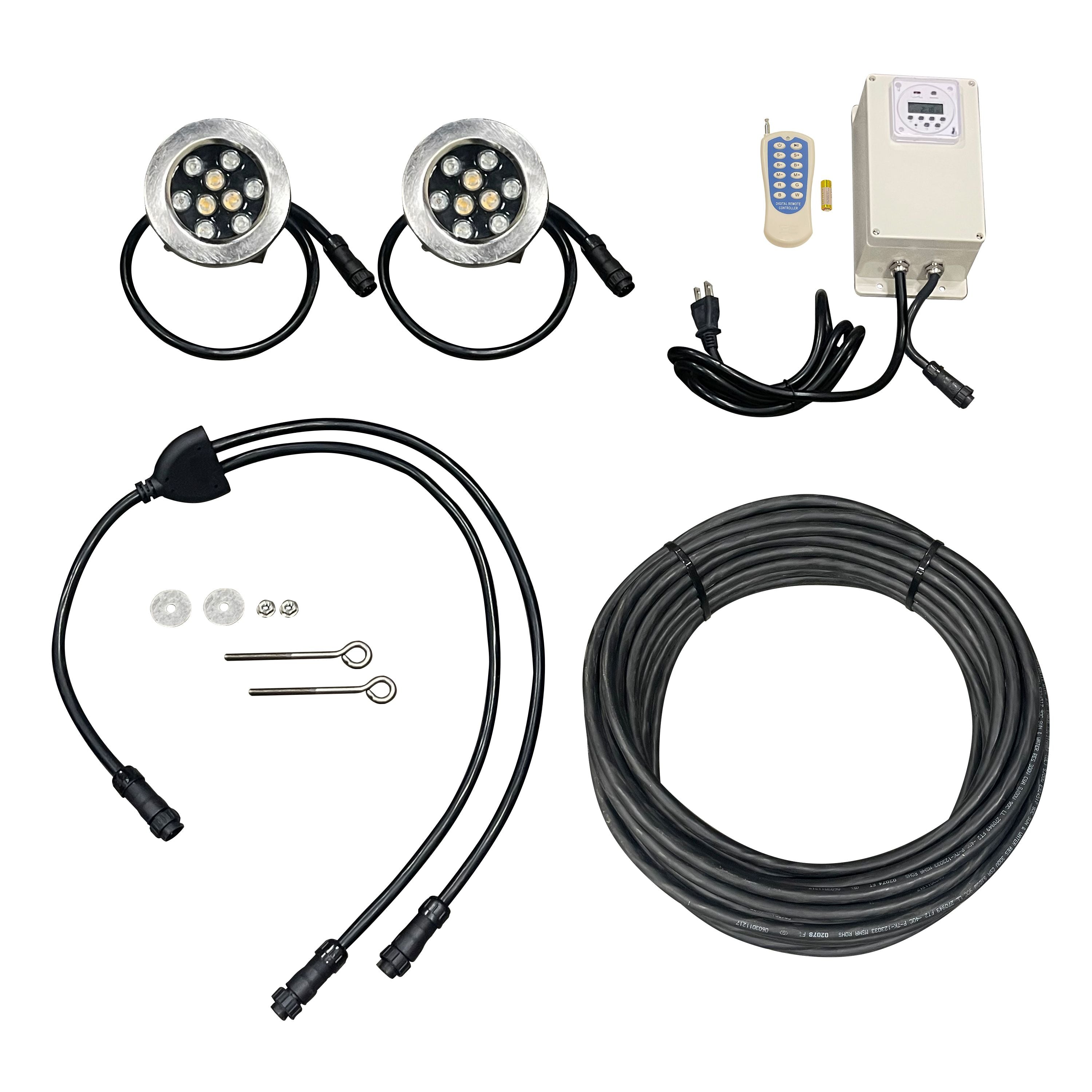 Floating Pond Fountain Light Kit | Universal Fit | RGB Color-Changing
