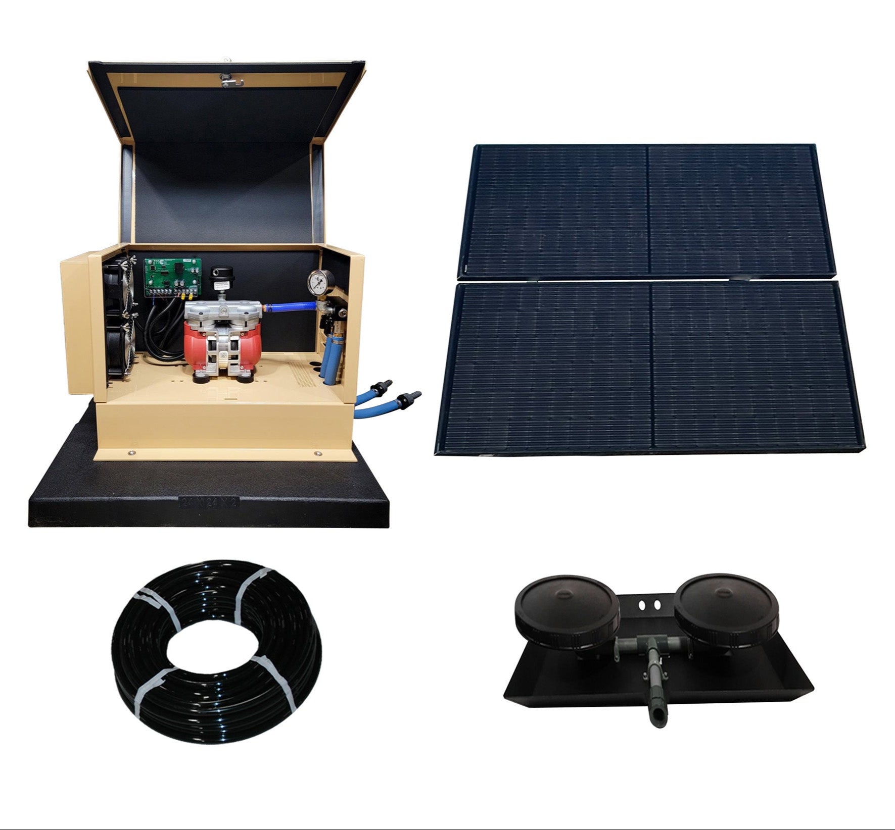 Solar Pond Aerator | TurboAir | 3.4 CFM | Ground Mount