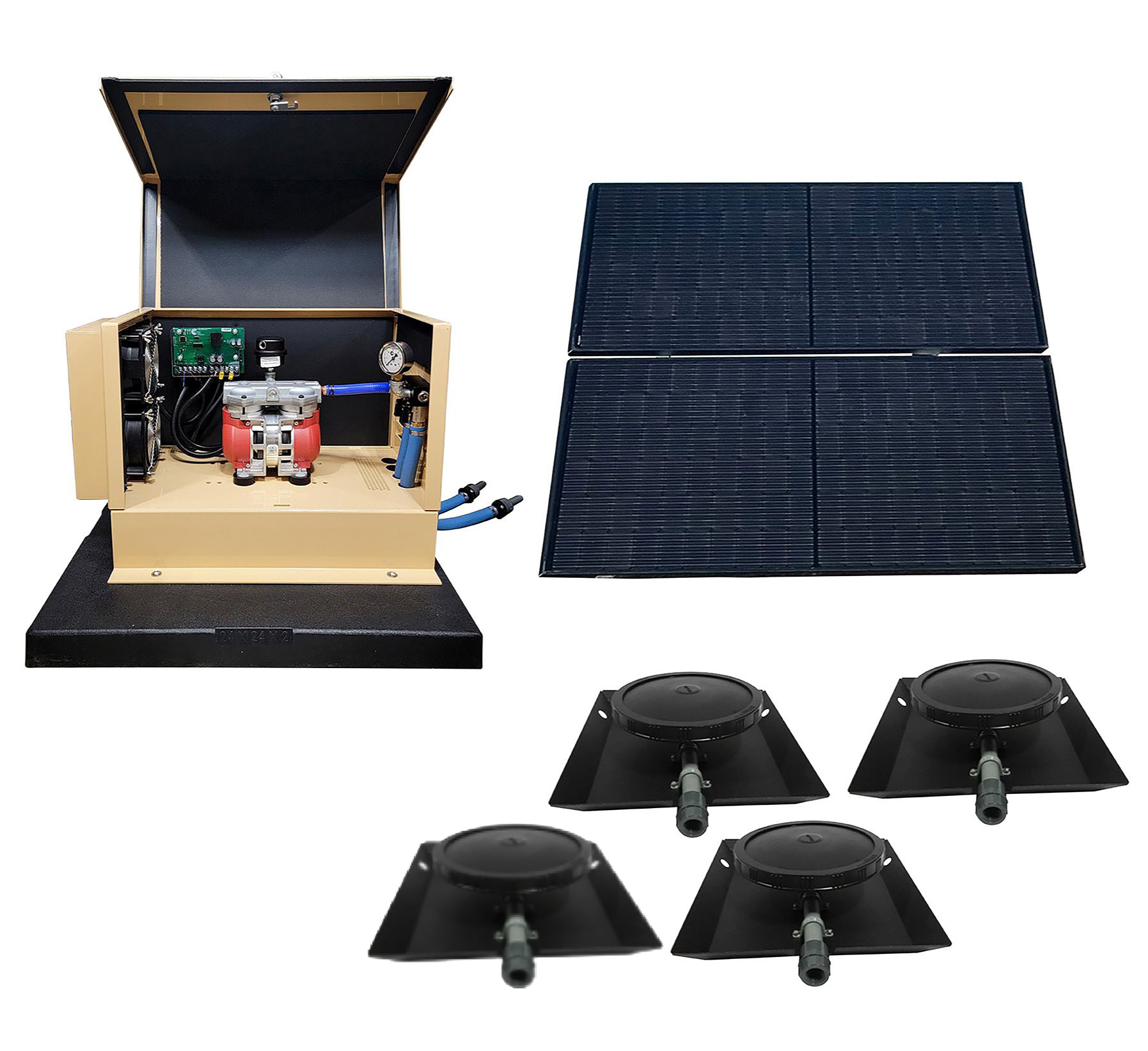 Solar Pond Aerator | TurboAir | 3.4 CFM | Ground Mount
