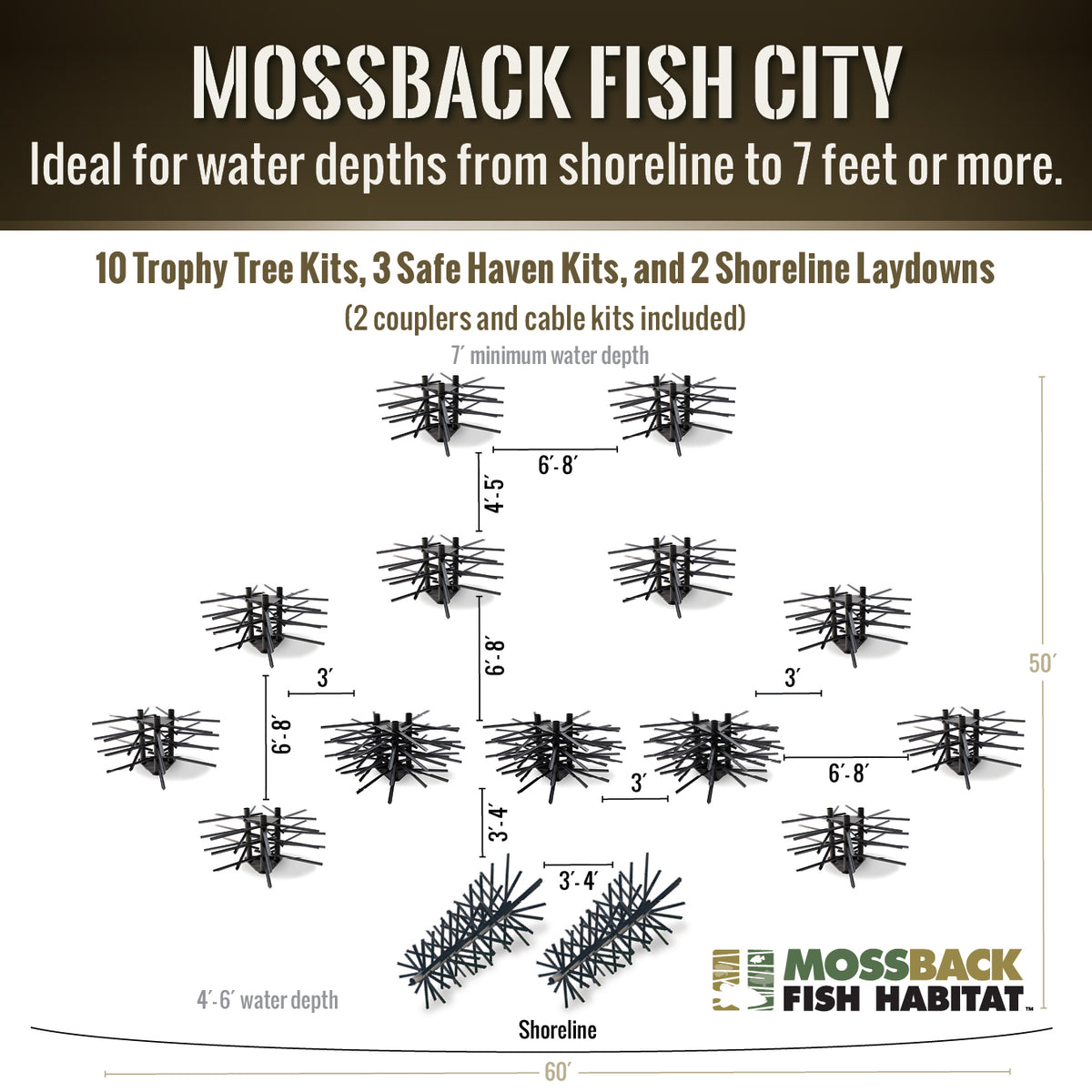 Complete Fish Structure Habitat | City | Minimum 7' Depth Needed