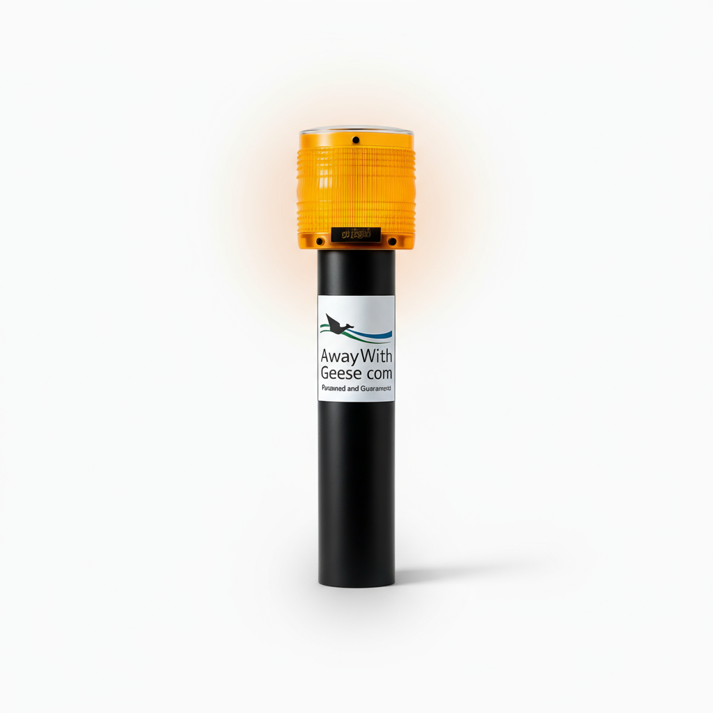 Away With Geese Deterrent for Land or Water | Solar Powered Goose Control