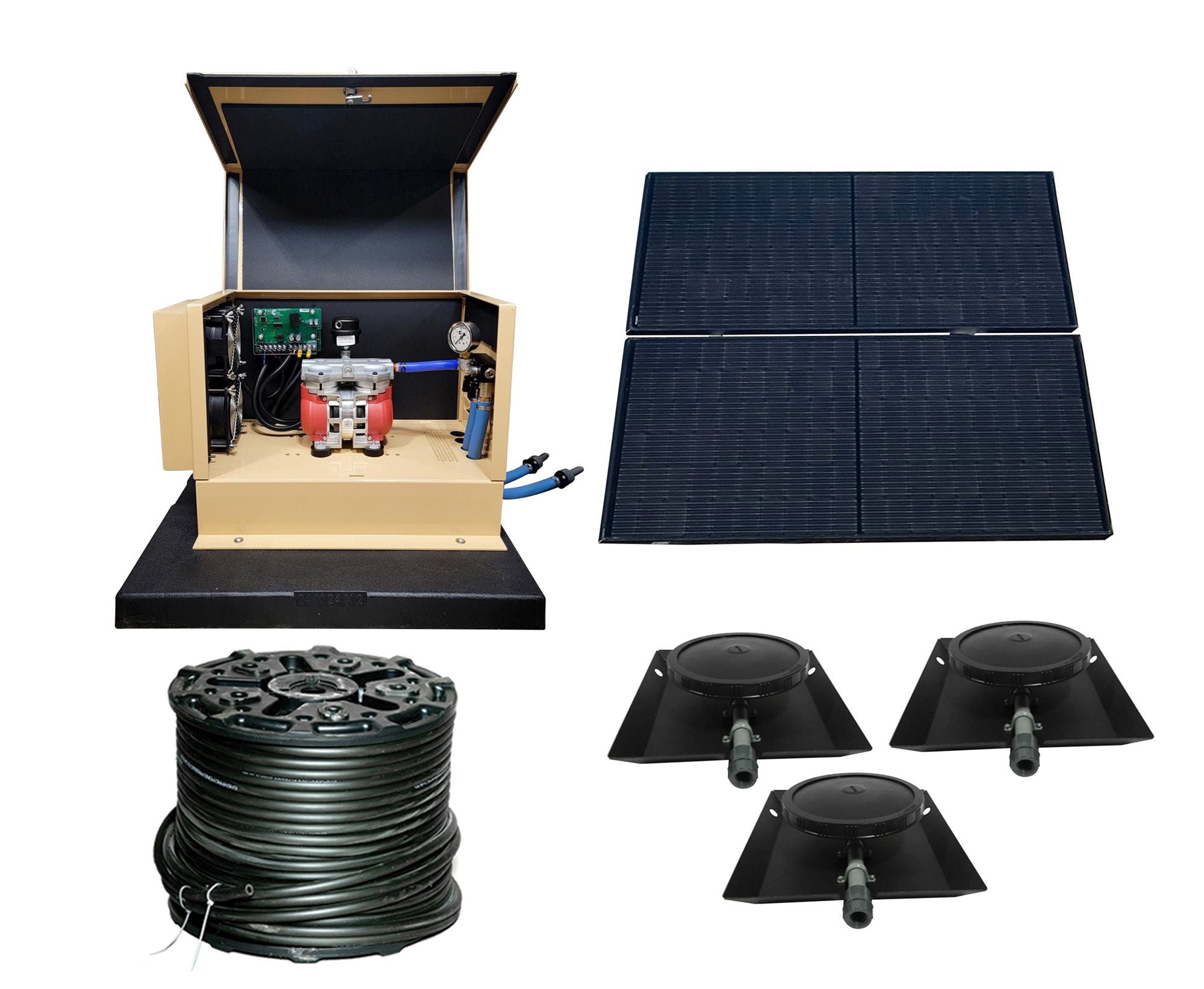 Solar Pond Aerator | TurboAir | 3.4 CFM | Ground Mount