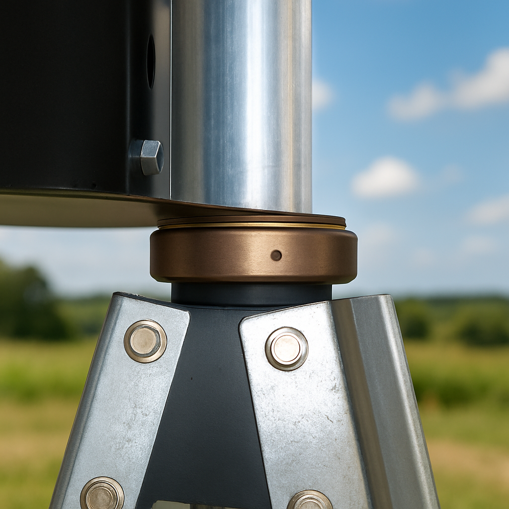 OWS Windmill Pivot Bearing upgrade improving smooth windmill head rotation for pond aeration systems