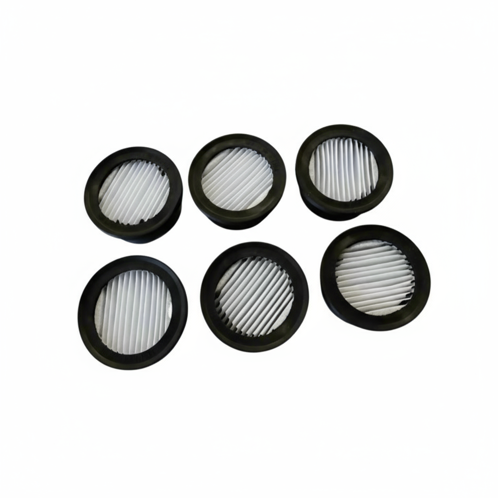 Pond Aerator Air Filter Replacement with washable polyester for 2.25-inch or 3-inch pond aeration systems.