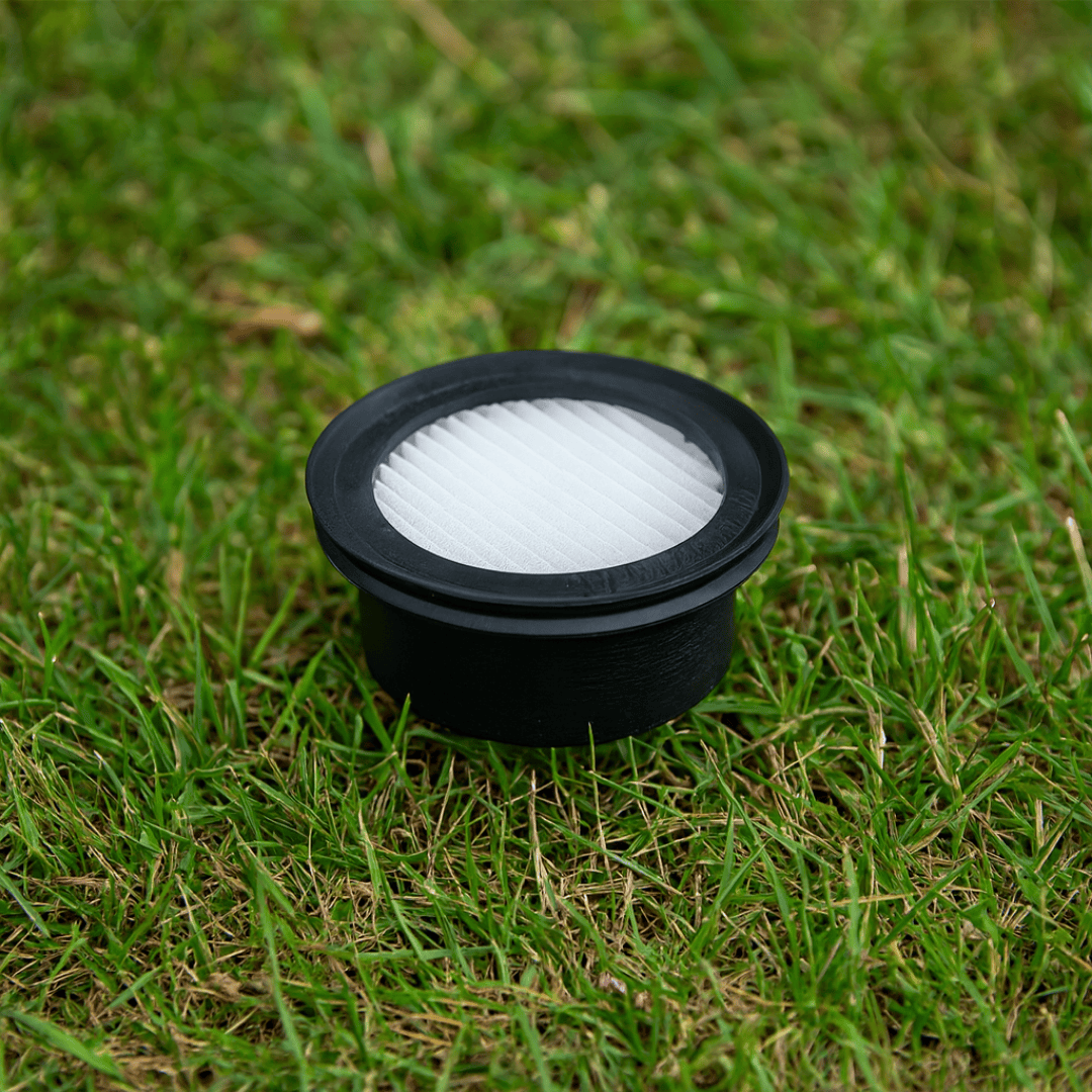 Pond Aerator Air Filter Replacement with washable polyester for 2.25-inch or 3-inch pond aeration systems.