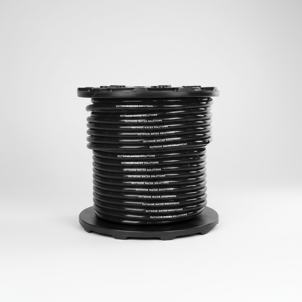 Pond aerator airline tubing with weighted, self-sinking design for efficient airflow to pond aeration diffusers.