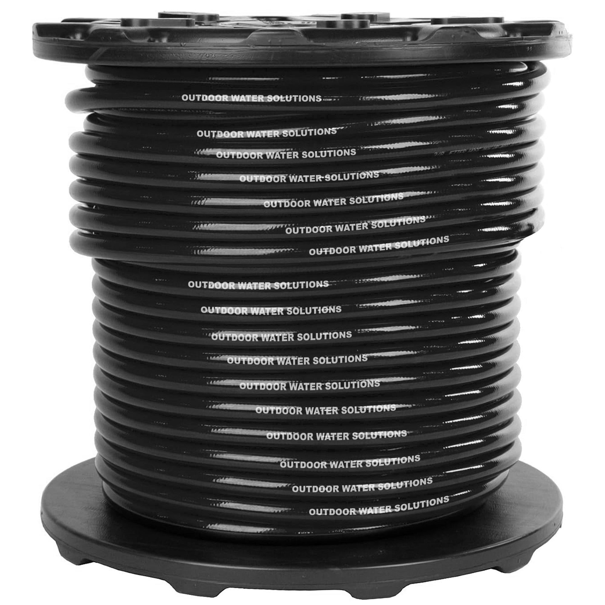 Pond aerator airline tubing with weighted, self-sinking design for efficient airflow to pond aeration diffusers.