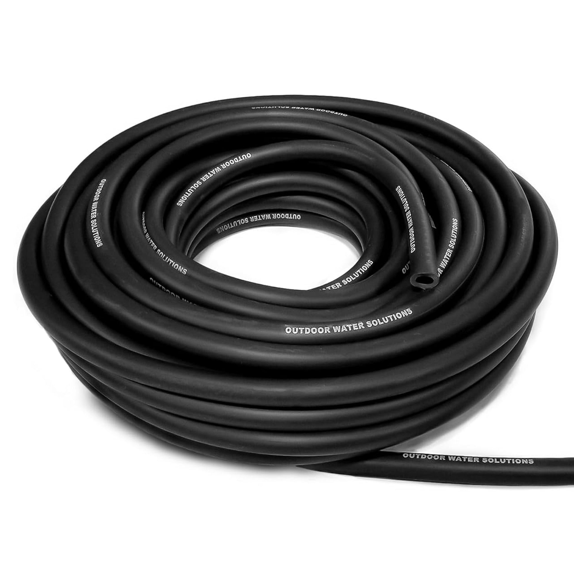 Pond aerator airline tubing with weighted, self-sinking design for efficient airflow to pond aeration diffusers.