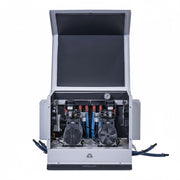 Pond Aerator Bubbler featuring the AerMaster Pro 1.5HP with oil-free compressor and Optimal Air self-cleaning diffusers for ponds up to 10 acres.