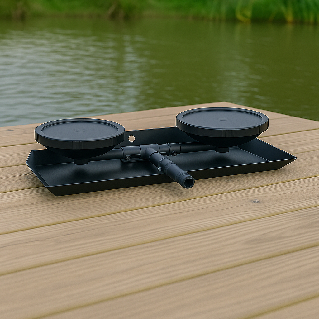 Pond aerator diffuser with double 9-inch rubber membranes and self-sinking base for efficient pond aeration.