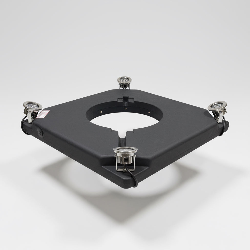 Pond Aerator Fountain Aerify 1/2 HP floating fountain with efficient aeration for ponds up to half an acre