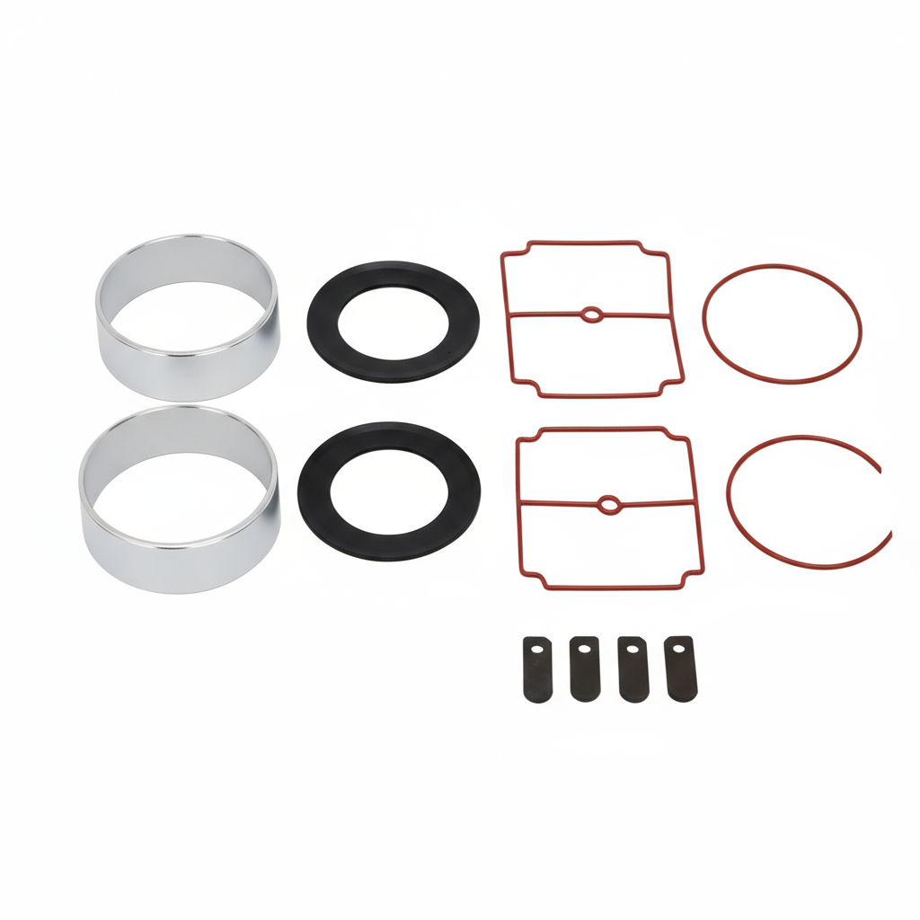 Pond Aerator Repair Kit for Thomas rocking piston aerators with diaphragms, valves, piston rings, and seals.