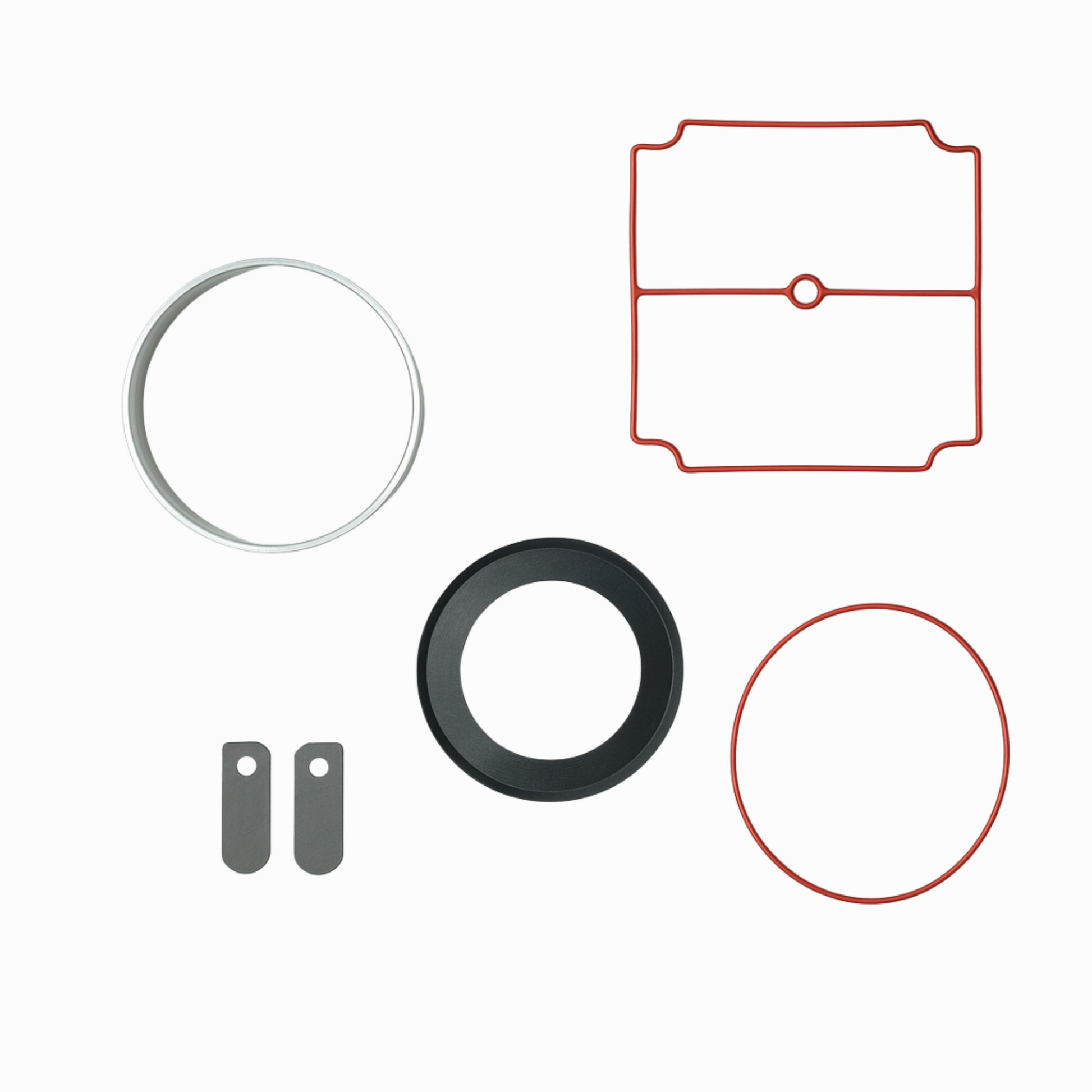 Pond Aerator Repair Kit for Thomas rocking piston aerators with diaphragms, valves, piston rings, and seals.