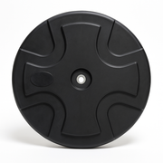 Pond Fountain Float 32 inch Eco Series made from UV-resistant black polymer with a 1.5-inch threaded center for stable floating fountain support.