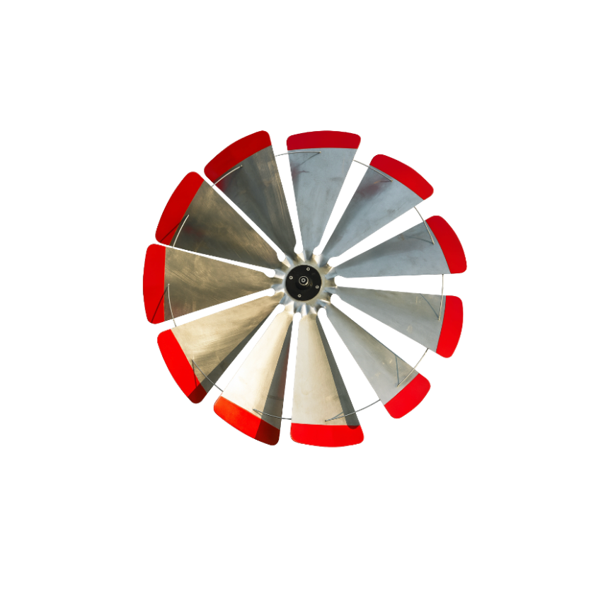 Garden Windmill Fan Replacement | 40" Fan | Red-Tipped