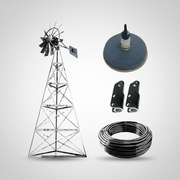 Steel Windmill Pond Aerator | 4-Leg Tower | Base Kit