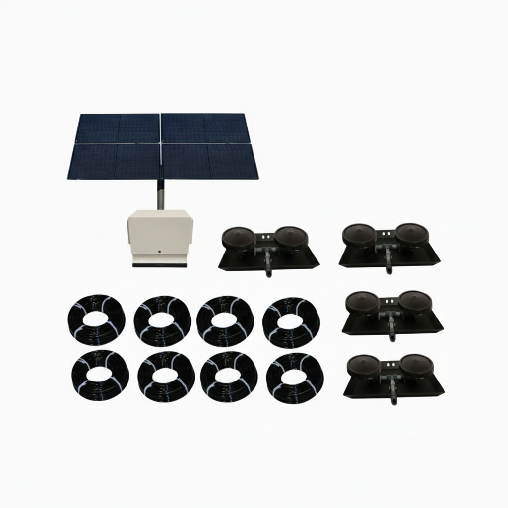 Solar Pond Aerator Bubbler | TurboAirXL | 6.8 CFM | Ground Mount