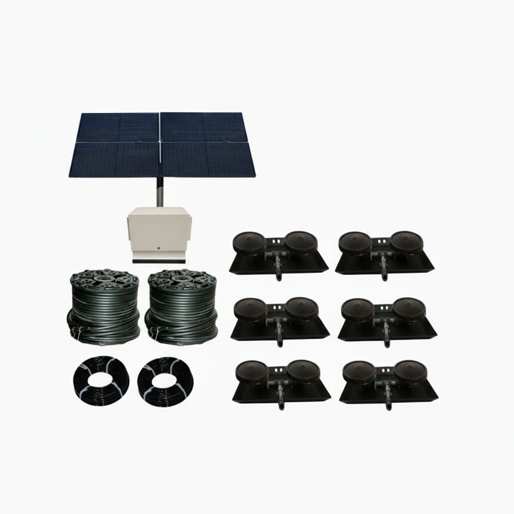 Solar Pond Aerator Bubbler | TurboAirXL | 6.8 CFM | Ground Mount