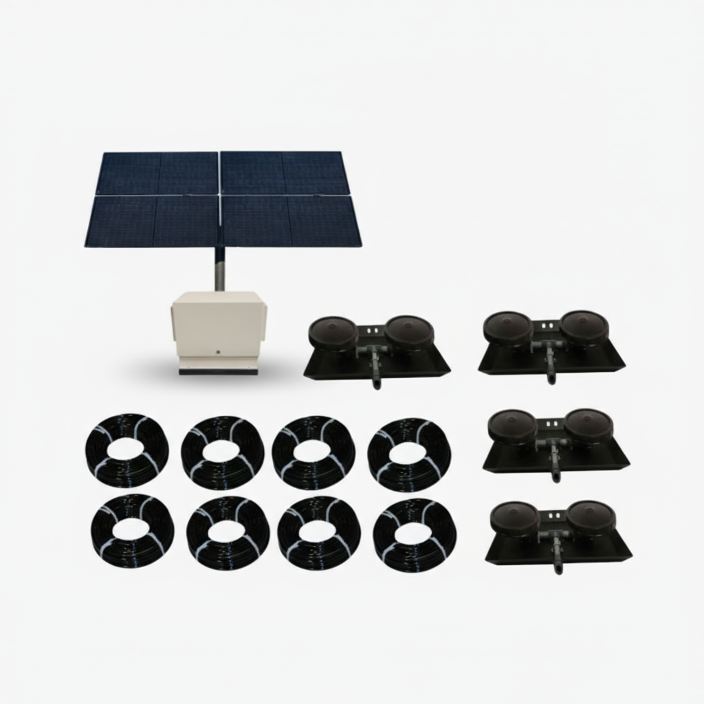 Solar Pond Aerator Bubbler | TurboAirXL | 6.8 CFM | Ground Mount