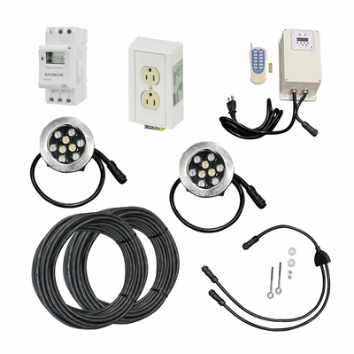 Solar Fountain Light Kit | Universal Fit | RGB LED Color-Changing