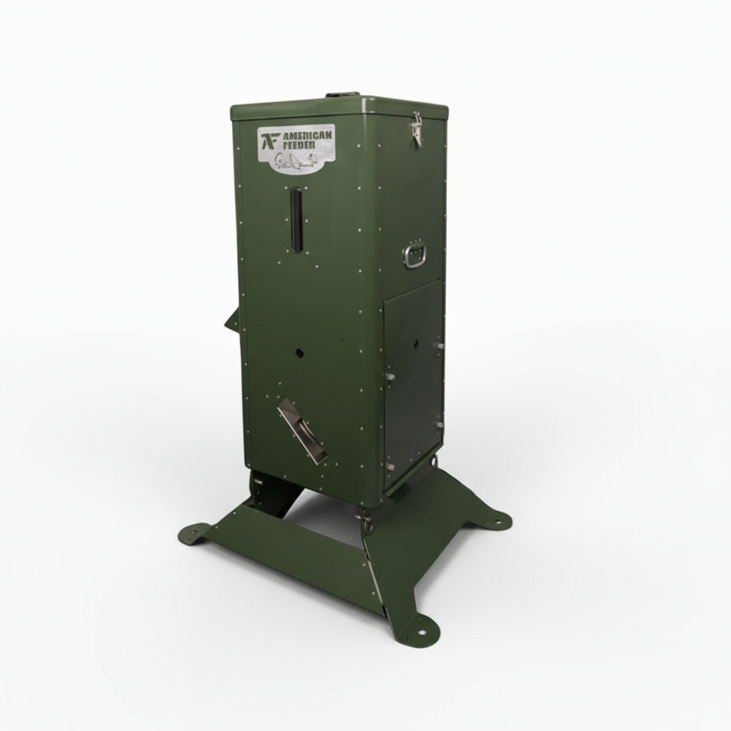 Solar Fish Feeder For Pond by American Feeder – H125 all-aluminum solar fish feeder