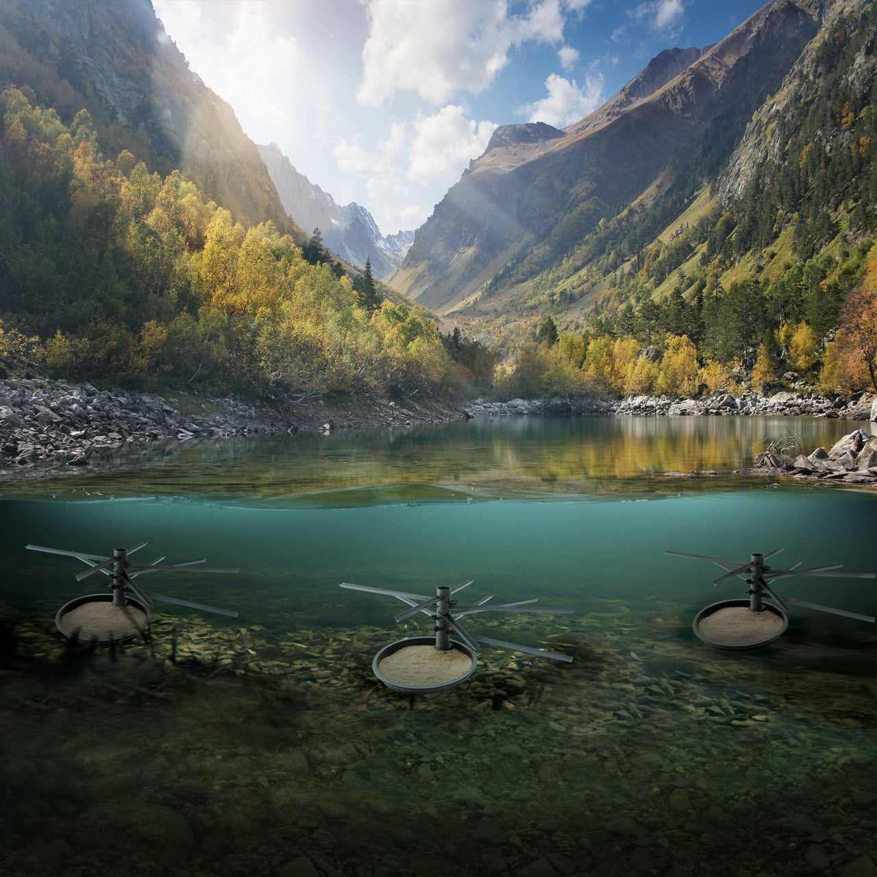 Spawn Fish Spawn Beds for 3+ foot depths with three durable PVC beds that support fish spawning and fry survival.