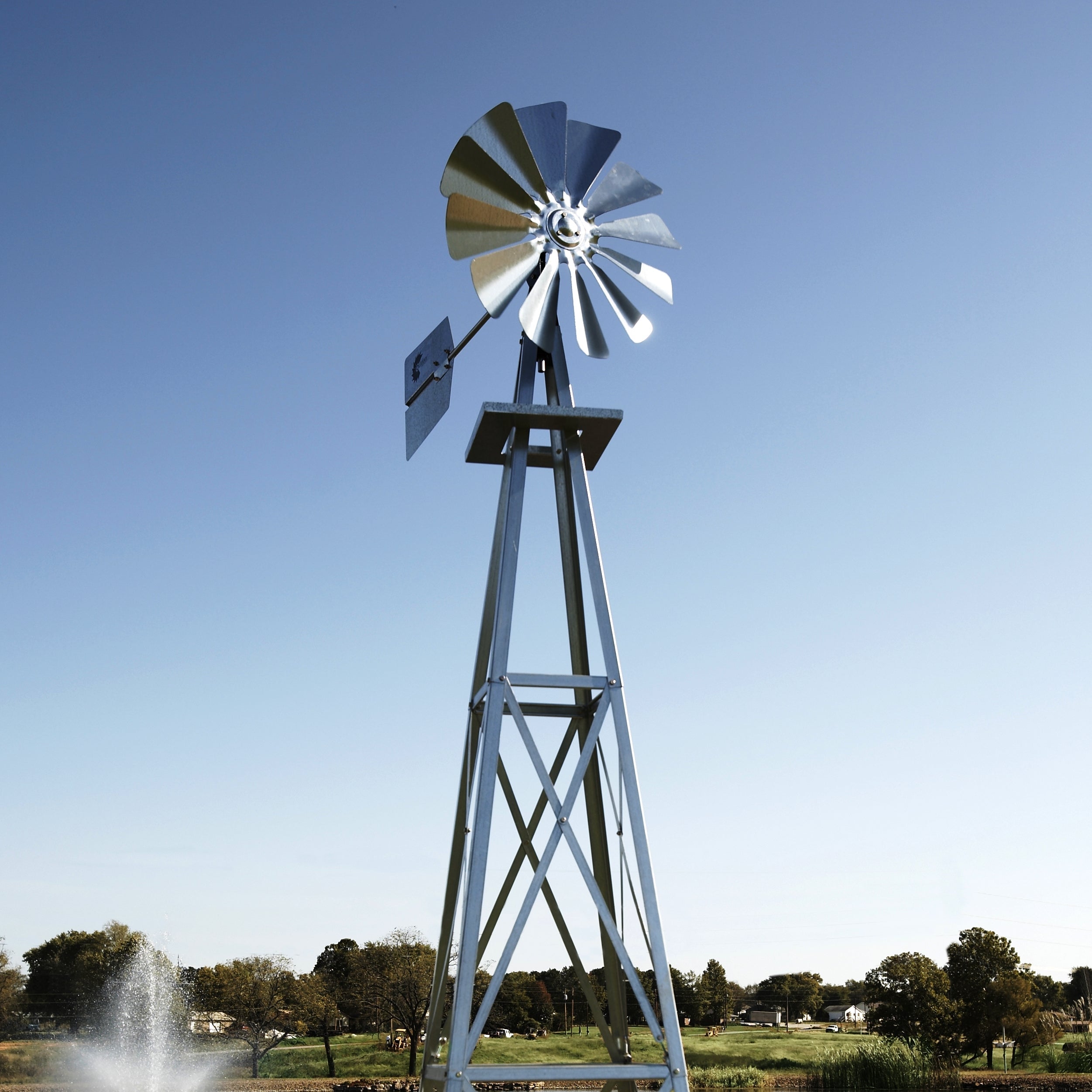 Steel Garden Windmill for Yard